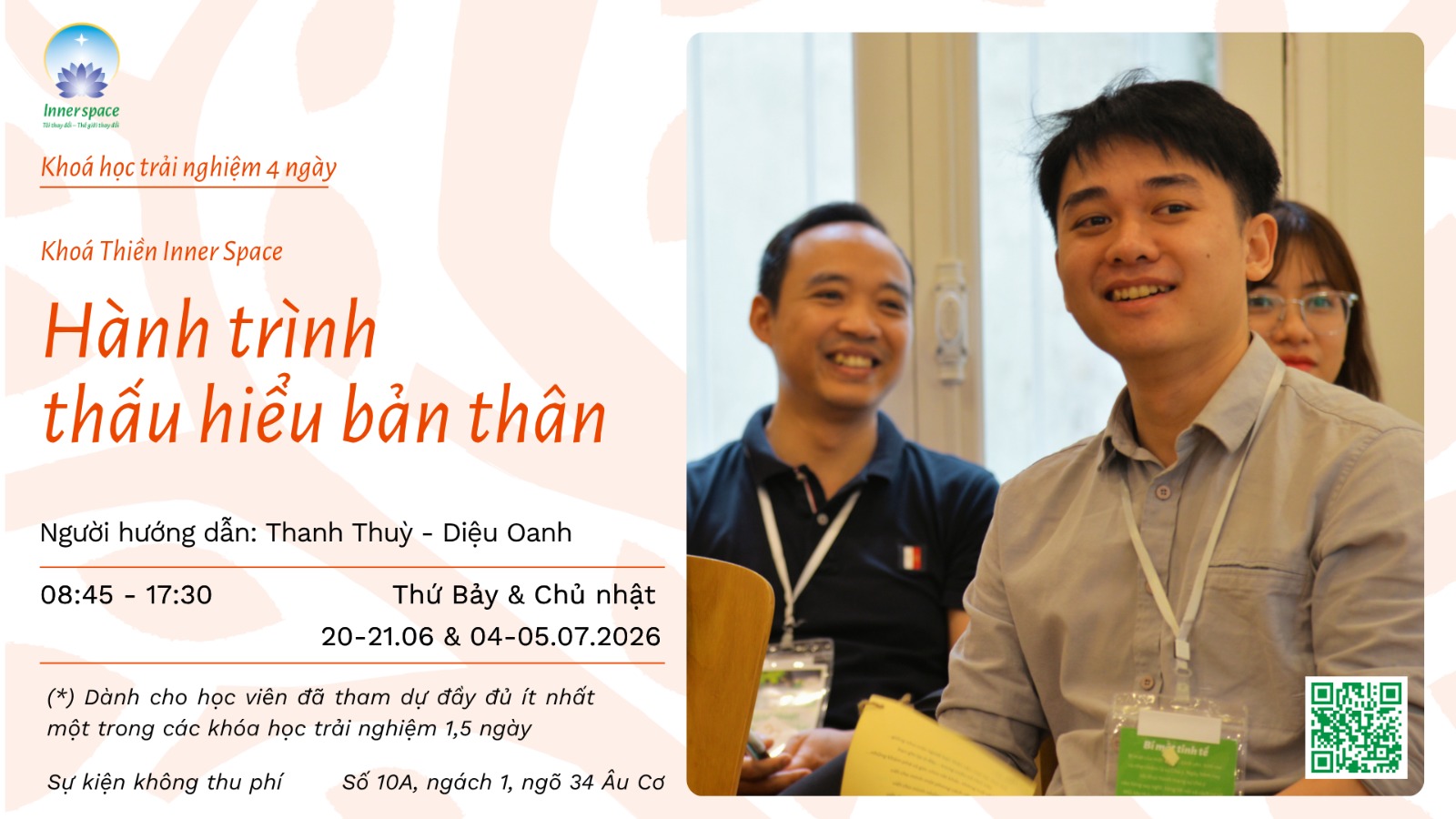 HÀNH TRÌNH THẤU HIỂU BẢN THÂN – Khóa Thiền Inner Space