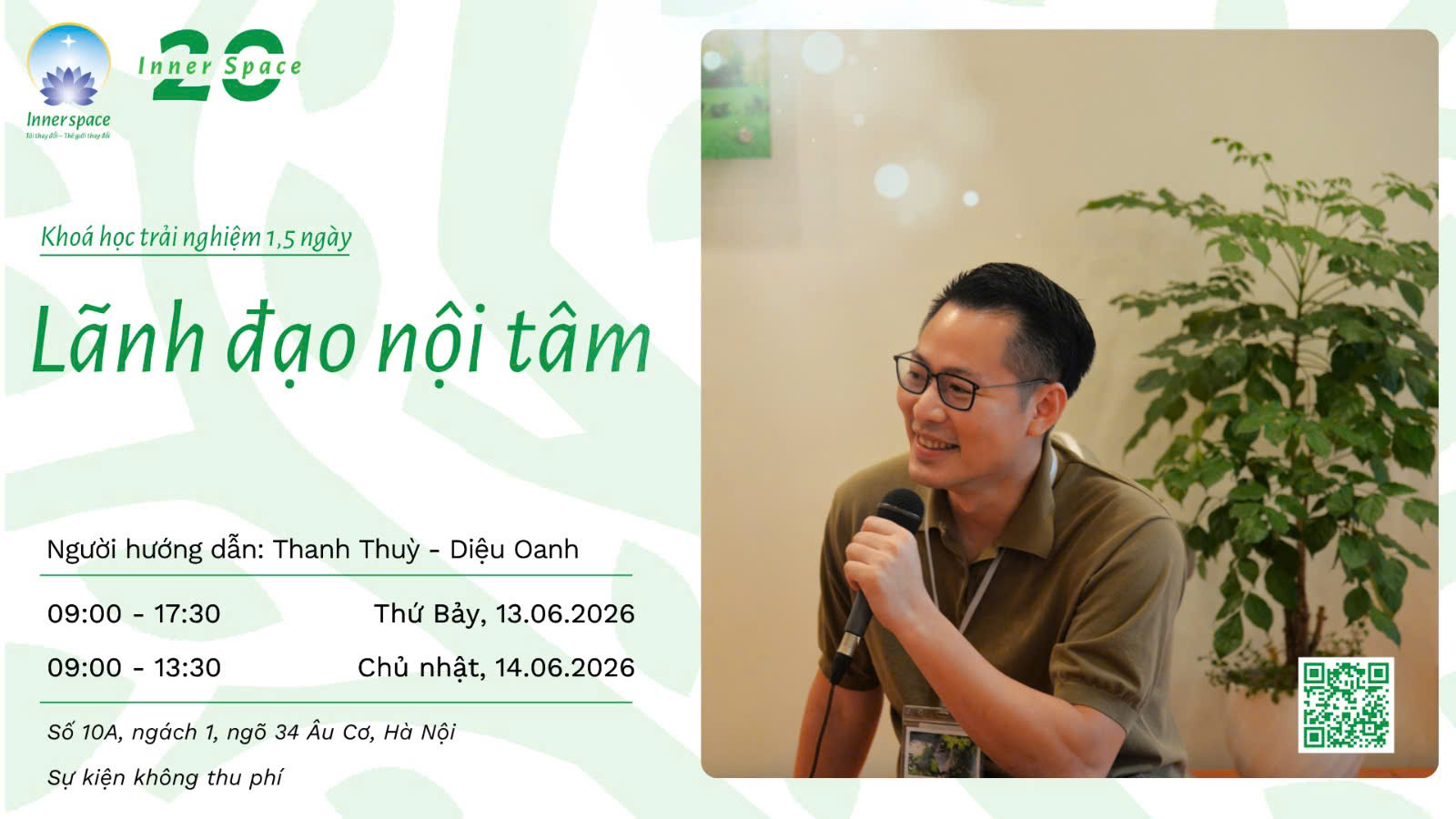 LÃNH ĐẠO NỘI TÂM – KHÓA HỌC TRẢI NGHIỆM 1,5 NGÀY